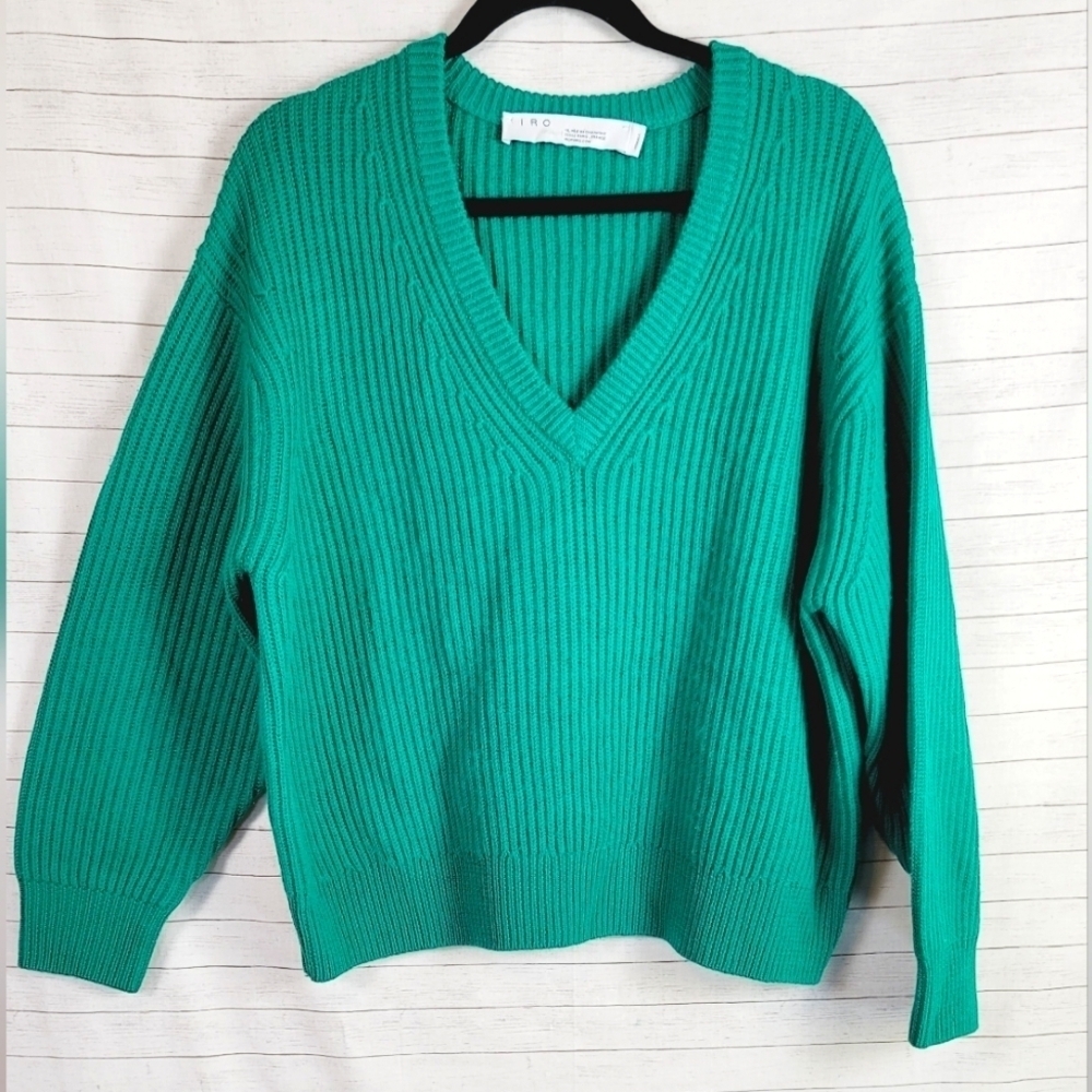 Iro Evolution Sweater in Emerald Green, sz XS